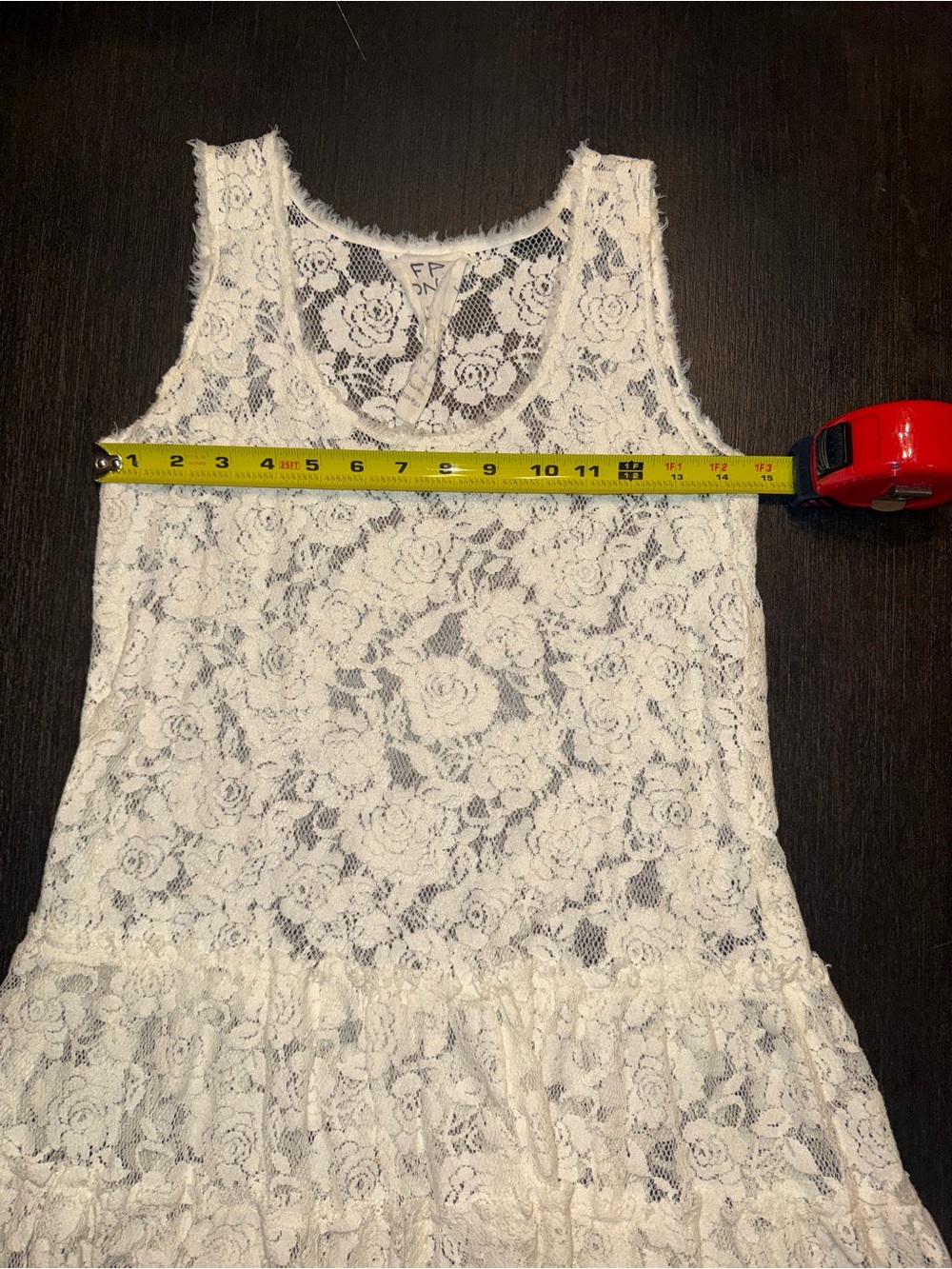 Free People White Lace Mini Dress - Picture 5 of 8